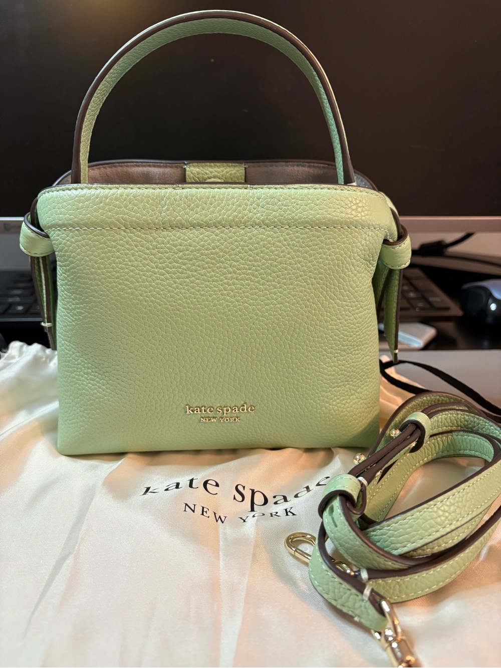 Kate Spade Mini Knott Bag in Beach Glass